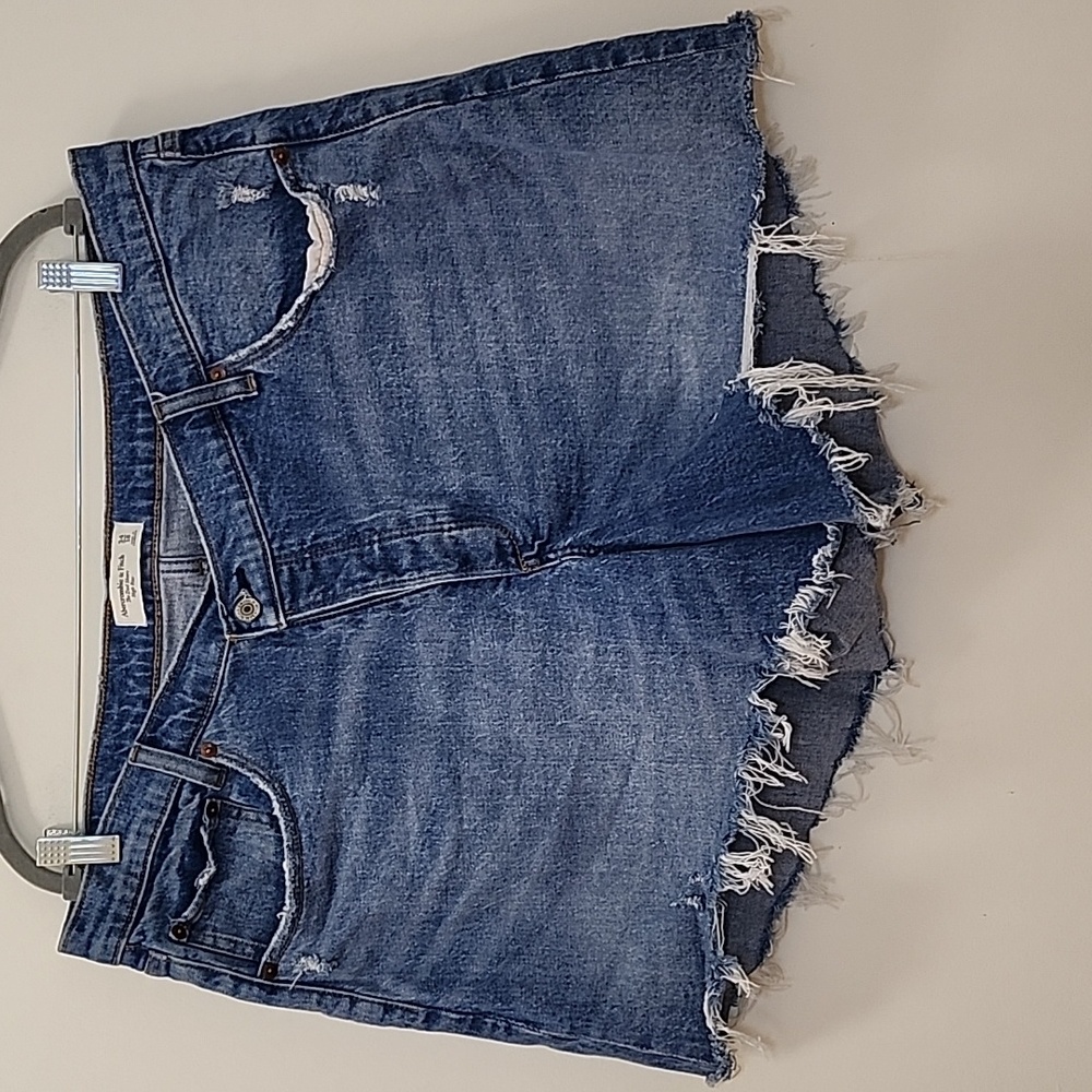 Abercrombie&Fitch The dad high-rise short criss-cross Size 34/18 - Picture 9 of 16